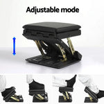 Artiss Foot Rest Stool Office Under Desk Fold Footrest Massage Cushion Pad Black - Furniture > Office