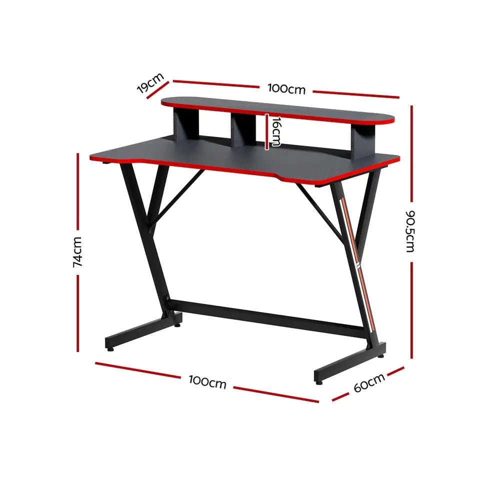 Artiss Gaming Desk Computer Desks 100CM - Furniture > Office