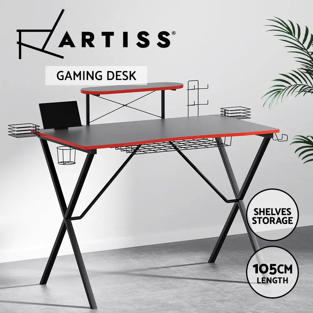 Artiss Gaming Desk Computer Desks 105CM - Furniture > Office