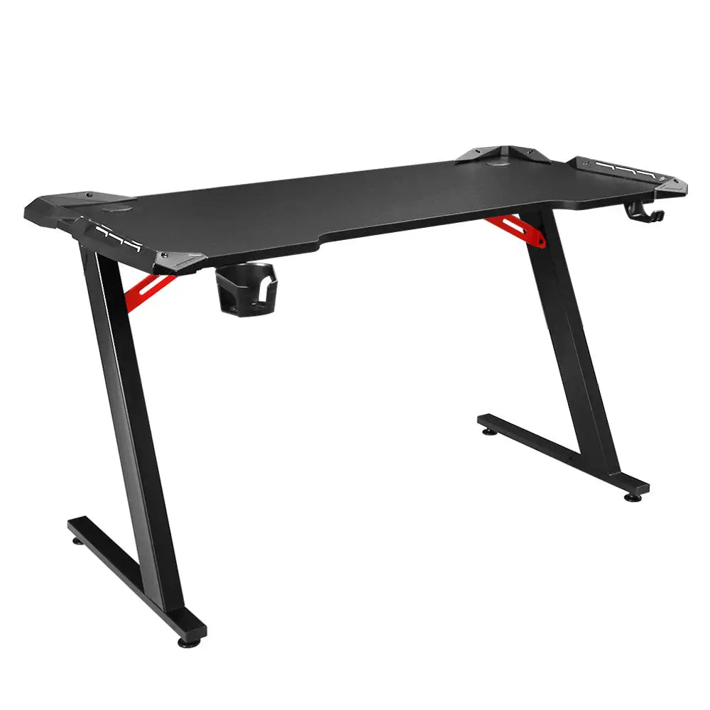 Artiss Gaming Desk Computer Desks LED Light 120CM - Furniture > Office