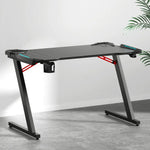 Artiss Gaming Desk Computer Desks LED Light 120CM - Furniture > Office
