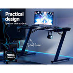 Artiss Gaming Desk Computer Desks LED Light 120CM - Furniture > Office