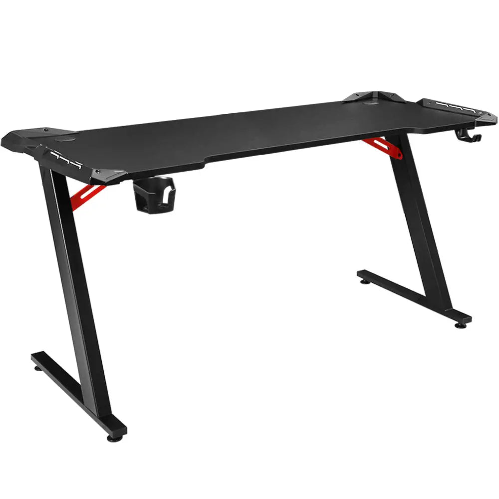 Artiss Gaming Desk Computer Desks LED Light 140CM - Furniture > Office