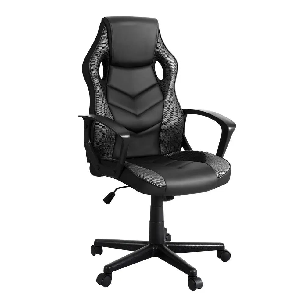 Artiss Gaming Office Chair Computer Chairs Grey - Furniture > Office > Office & Desk Chairs