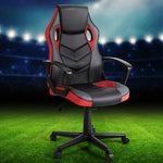 Artiss Gaming Office Chair Computer Chairs Red - Furniture > Bar Stools & Chairs