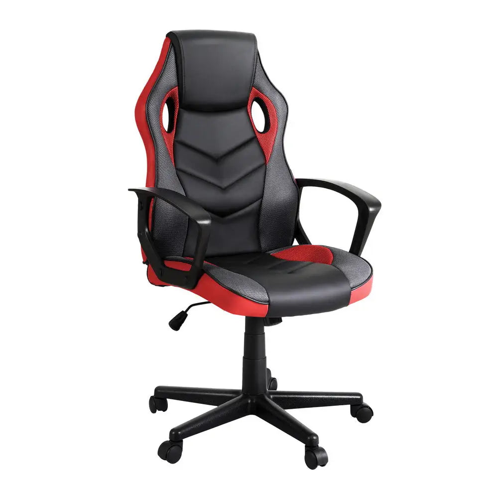 Artiss Gaming Office Chair Computer Chairs Red - Furniture > Bar Stools & Chairs