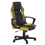 Artiss Gaming Office Chair Computer Executive Racing Chairs High Back Yellow - Furniture > Office
