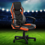 Artiss Gaming Office Chair Computer Executive Racing Chairs High Back Orange - Furniture > Office