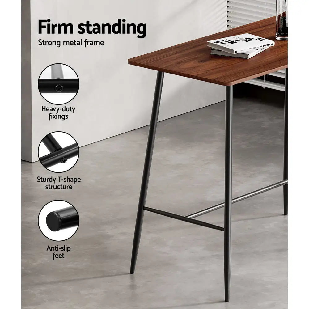 Artiss Halle Bar Table 120CM Rectangular - Furniture > Dining