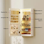 Artiss Jewellery Cabinet Mirror Door Wall Mount - Furniture > Office > Storage Cabinets