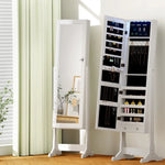 Artiss Jewellery Cabinet Mirror Free Standing - Home & Garden > Storage > Storage Cabinets & Lockers