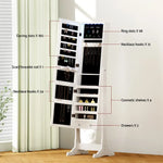 Artiss Jewellery Cabinet Mirror Free Standing - Home & Garden > Storage > Storage Cabinets & Lockers