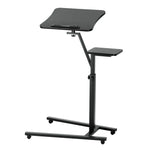 Artiss Laptop Desk Computer Table Height Adjustable Tiltable Mouse Board Black - Furniture > Office