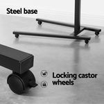 Artiss Laptop Desk Computer Table Height Adjustable Tiltable Mouse Board Black - Furniture > Office