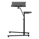 Artiss Laptop Desk Computer Table Height Adjustable Tiltable Mouse Board Black - Furniture > Office