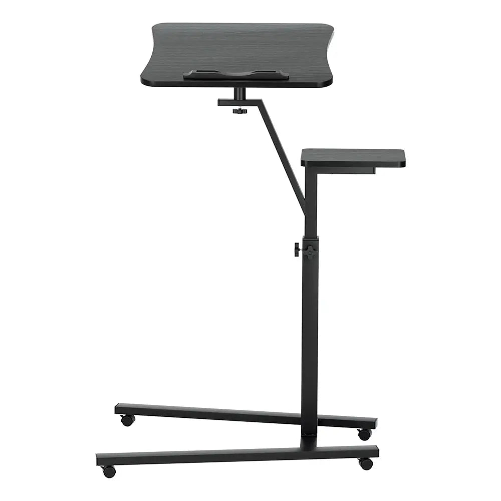 Artiss Laptop Desk Computer Table Height Adjustable Tiltable Mouse Board Black - Furniture > Office