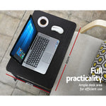 Artiss Laptop Desk Table Adjustable 60CM Black - Furniture > Office