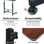 Artiss Laptop Desk Table Adjustable 60CM Dark Wood - Furniture > Office