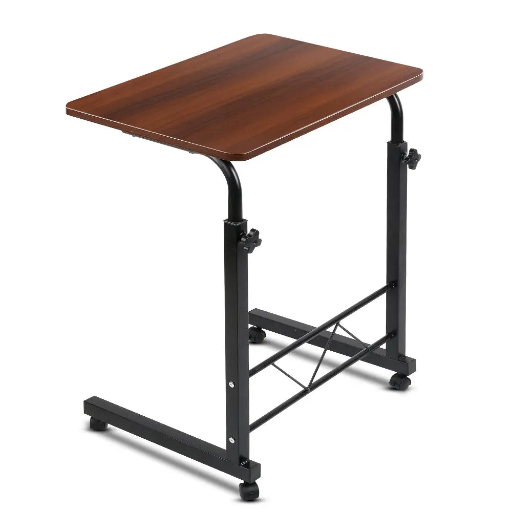 Artiss Laptop Desk Table Adjustable 60CM Dark Wood - Furniture > Office
