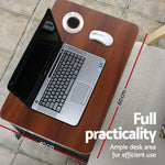 Artiss Laptop Desk Table Adjustable 60CM Dark Wood - Furniture > Office
