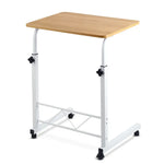 Artiss Laptop Desk Table Adjustable 60CM Light Wood - Furniture > Office