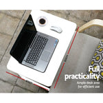 Artiss Laptop Desk Table Adjustable 60CM White - Furniture > Office