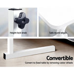 Artiss Laptop Desk Table Adjustable 60CM White - Furniture > Office