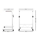 Artiss Laptop Desk Table Adjustable 60CM White - Furniture > Office