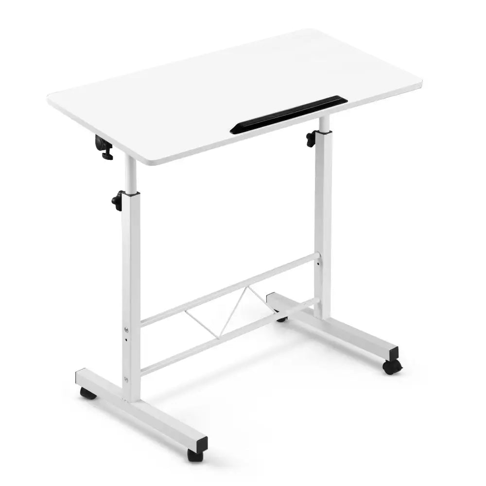 Artiss Laptop Desk Table Adjustable 80CM White - Furniture > Office
