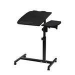 Artiss Laptop Desk Table Fan Cooling Black 60CM - Furniture > Office