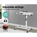 Artiss Laptop Desk Table Fan Cooling White 60CM - Furniture > Office