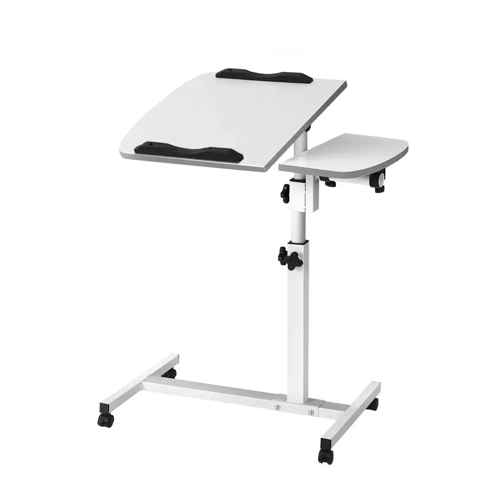 Artiss Laptop Desk Table Fan Cooling White 60CM - Furniture > Office