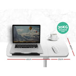 Artiss Laptop Desk Table Fan Cooling White 60CM - Furniture > Office