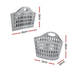 Artiss Laundry Basket Hamper Large Foldable Washing Clothes Storage Organiser - Home & Garden > Laundry & Cleaning