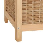 Artiss Laundry Hamper Bathroom Storage Cabinet Wooden Organiser Bag Clothes - Furniture > Bathroom