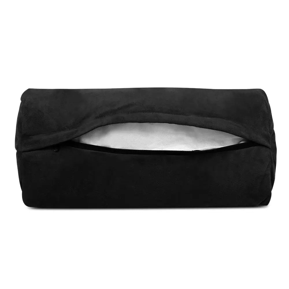 Artiss Lounge Sofa Bed 2-seater Charcoal Suede - Furniture > Living Room