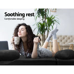 Artiss Lounge Sofa Bed 2-seater Charcoal Suede - Furniture > Living Room