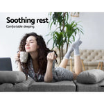 Artiss Lounge Sofa Bed 2-seater Grey Fabric - Furniture > Living Room