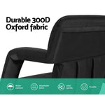 Artiss Lounge Sofa Bed With Armrest Heated Floor Recliner Futon Couch Folding Chair Cushion - Furniture > Bar Stools &