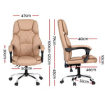Artiss Massage Office Chair Computer Chairs High Back - Furniture > Bar Stools & Chairs > Massage Chairs