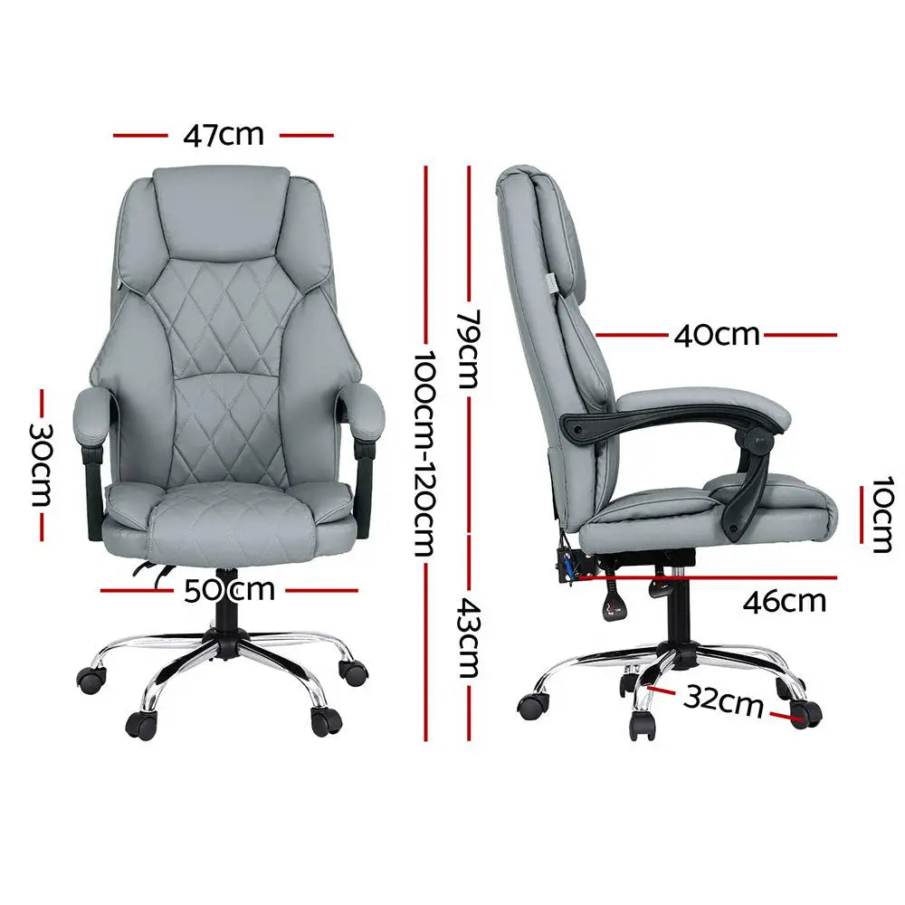 Artiss Massage Office Chair Computer Chairs High Back - Furniture > Bar Stools & Chairs > Massage Chairs