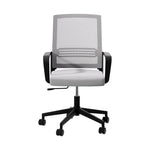 Artiss Mesh Office Chair Computer Gaming Desk Chairs Work Study Mid Back Grey - Furniture > Office