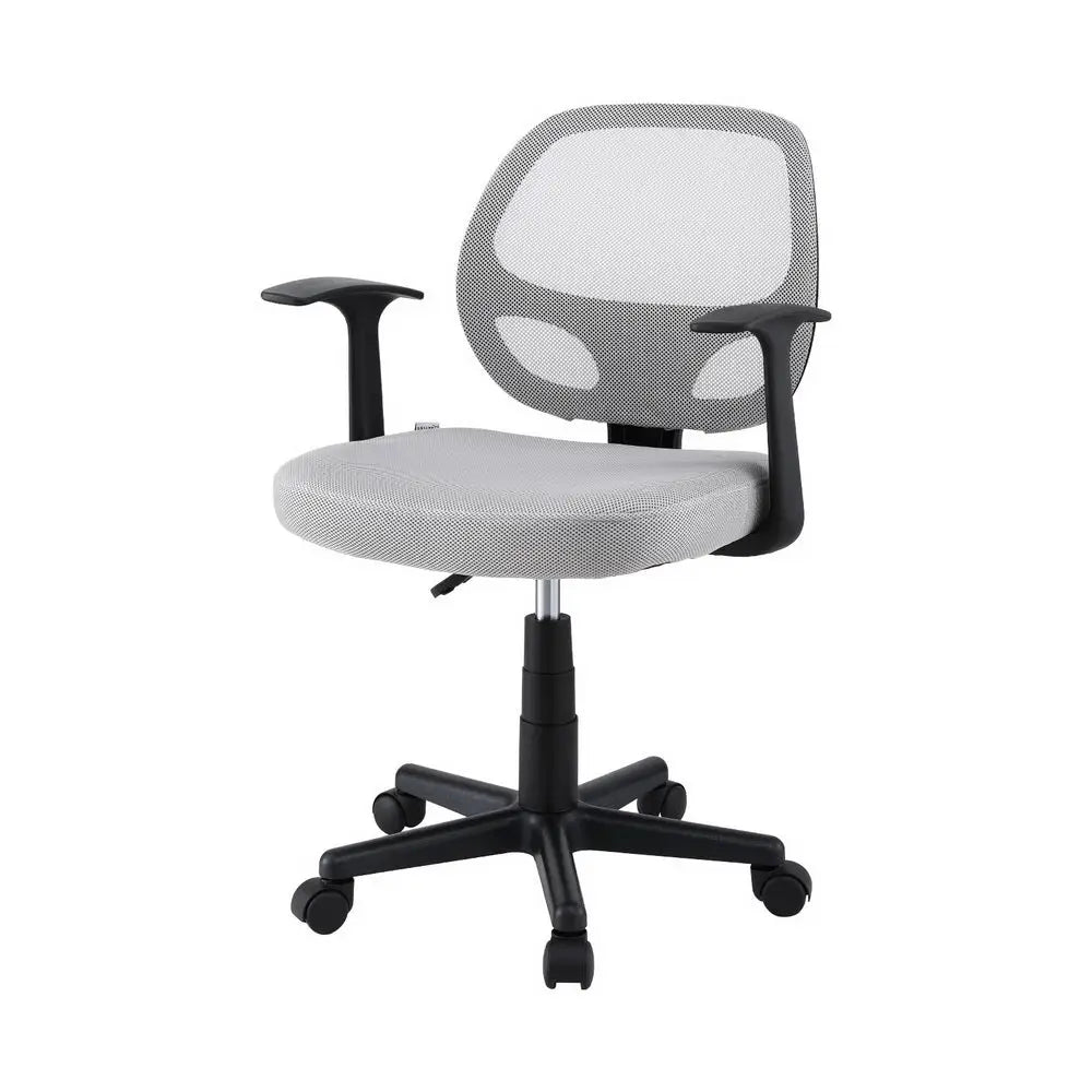 Artiss Mesh Office Chair Computer Gaming Desk Chairs Work Study Mid Back Grey - Furniture > Office > Office & Desk