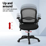 Artiss Mesh Office Chair Computer Gaming Desk Chairs Work Study Mid Back - Furniture > Office > Office & Desk Chairs