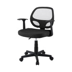 Artiss Mesh Office Chair Computer Gaming Desk Chairs Work Study Mid Back Black - Furniture > Office > Office & Desk