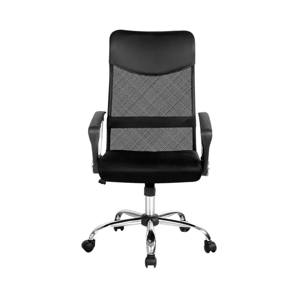 Artiss Mesh Office Chair High Back Black - Furniture > Office