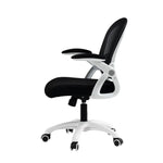Artiss Mesh Office Chair Mid Back Black - Furniture > Office