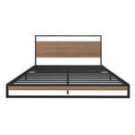 Artiss Metal Bed Frame Double Size Beds Platform with Mattress - Furniture > Bedroom > Beds & Bed Frames