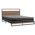 Artiss Metal Bed Frame Double Size Beds Platform with Mattress - Furniture > Bedroom > Beds & Bed Frames