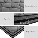 Artiss Metal Bed Frame Double Size Beds Platform with Mattress - Furniture > Bedroom > Beds & Bed Frames